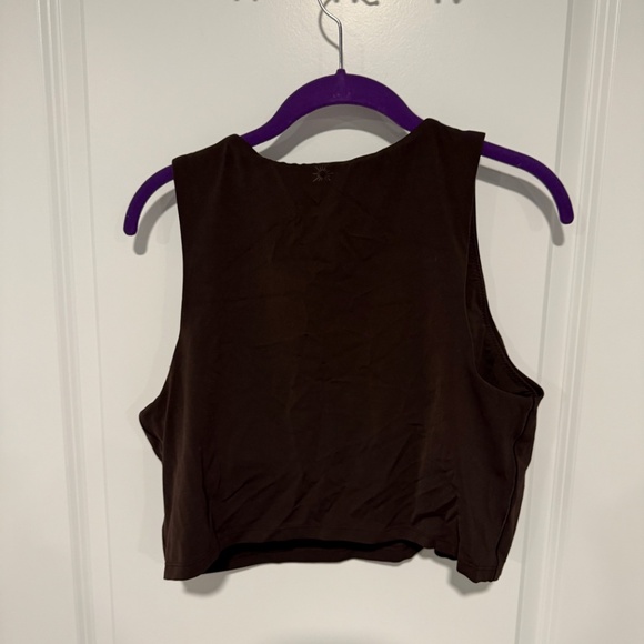 OFFLINE By Aerie Real Me XTRA High Neck Sports Bra - XXL Deep Earth Brown - Picture 6 of 8